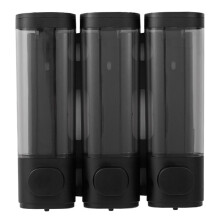 Wall-Mounted Soap, Shower Gel Dispenser, 3-in-1 Shampoo and Conditioner Dispenser, No Drilling Required, ABS Material