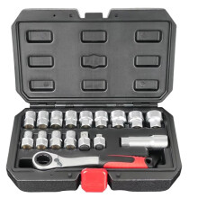 Ratchet Socket Wrench Set Mechanics Tools Kit for Vehicle Maintenance Electrical Panel Work Motor Assembly Plumbing