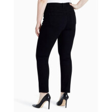 Jeggings elásticas até o tornozelo para mulheres, jeans de cintura alta modeladores com tecido fresco e pernas afuniladas, que levantam o quadril