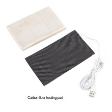 Portable USB Heating Mat Carbon Fiber with Fast Heat Up and Meridian Stimulation Suitable for Underbelly Back Shoulder Pain Relief