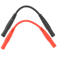 Câble d'extension pour tests électriques, fiche banane mâle-femelle, fil de silicone robuste de 4 mm, accessoires automobiles, applications