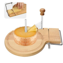 Cheese Curler,Cheese Slicer &Cheese Cutter, Wood Cheese Shaver with Adjustable Thickness,for Slicing Hard & Soft Cheeses