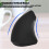 Φυσικό εργονομικό κατακόρυφο ποντίκι με αθόρυβα κλικ, DPI 3 επιπέδων και σχεδιασμό 1