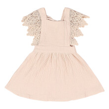 Strandkleid für Babys und Mädchen, modisches, einzigartiges Druckknopfverschluss-Design, ärmelloses Outfit mit Rüschen aus atmungsaktivem,