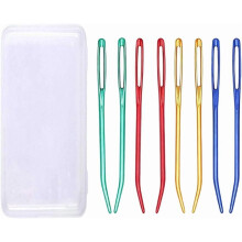 8pcs Yarn Needles, Darning Tapestry Needles, Large Eye Weaving Needle, Aluminum Yarn Needle for Crocheting,Boxed or Bottled (Bottled)