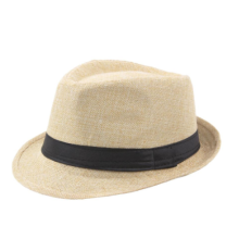Sommerlicher Strandhut für Damen und Herren, Sommerkappe mit kurzer Krempe, Fedora-Hut mit breiter Krempe und Sonnenschutz, atmungsaktives