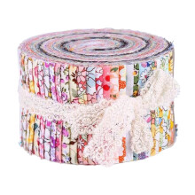 Bandes de tissu Jelly Roll pour créateurs, UTILISATION POLYVALENTE : 40 bandes de coton prédécoupées de 6,35 x 111,88 cm (2,5 x 44 pouces) pour