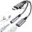 Προσαρμογέας ήχου USB C γρήγορης φόρτισης PD σε 3,5 mm, σταθερό σήμα διπλής θύρας dongle με 1