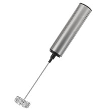 Rechargeable Stainless Steel Milk Frother 2 Speeds for Latte Cappuccino Espresso Home and Barista Use