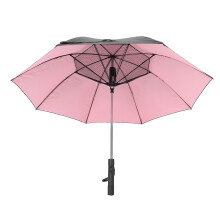 Multifunctional Cooling Umbrella with2600mAh Power Bank, Compact Folding Windproof Umbrella for Rain and Sun, Automatic Open and Close System,