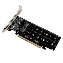 M.2 NVMe SSD-ondersteuningsmodule voor zakelijk gebruik, multi-systeemcompatibel uitbreidingsplatform met NVMe SSD-naar-PCI-E-adapterontwerp, soft