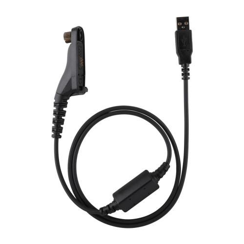 Câble de programmation USB compatible avec les radios Motorola. Câble renforcé ultra-stable. Longue durée de vie. Utilisation simple. Connexion