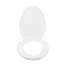 Soft Close Toilet Seat with Lid, Replacement Toilet Seat Lid with Slow Close Hinge and No Slam Design, Durable Plastic Construction with No Slip
