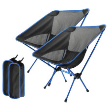 Sedia pieghevole ultraleggera, sedia da campeggio compatta e portatile con telaio rinforzato in lega di alluminio, design pieghevole per avventure