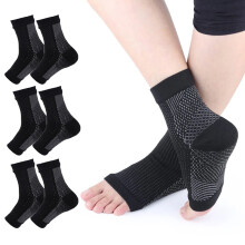 Kompressionsfodærme til plantar fasciitis, svangstøtte, ankelstøtte, kompressionsstrømper til neuropati, diabetisk fodpleje, lindring af