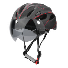 Verstellbarer Fahrradhelm für Damen und Herren mit abnehmbarer magnetischer Brille, UV400-Schutz, aerodynamischem Design, herausnehmbarem