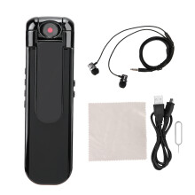 Mini Body Cam med röstaktivering rörelsedetektering HD1080P video nattseende dold kamera loopinspelning USB-anslutning för övervakning personligt
