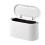 Tabletop Trash Can with - Lid,  Trash Can, Compact Design  Cosmetic Bucket, Plastic Tabletop Trash Can 1