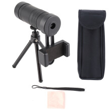 Monoculaire télescopique étanche à fort zoom avec vision nocturne couleur transparente et lumineuse et lignes de matage sur les bords pour une
