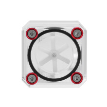Waterdebietmeter voor pc-waterkoelsysteem, G1/4-draad waaierwatermeterindicator met acrylmateriaal, eenvoudige snelheidsmeting.