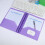 Poly Two-Pocket Folder Letter Size Pink 3-Hole Punch Flip 6