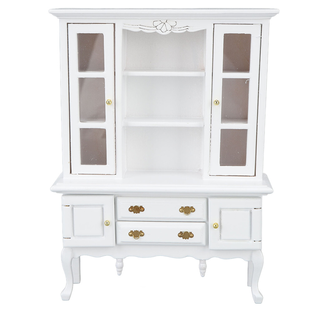 Wooden Nightstand Dollhouse Cabinet, Decorative Charm Lifelike Design Handmade Miniature Cabinet Fine Workmanship Versatile Home Decor For Dollhouse