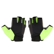 Atmungsaktive Fahrradhandschuhe für Damen und Herren, hochelastisches Material, gelgepolsterte Handfläche, Klettverschluss und reflektierende