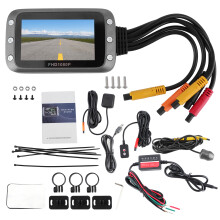 Bike Dash Cam Front Rear Dual HD1080P Waterproof G Sensor Function Parking Monitoring Wide Viewing Angle Split Screen Display Autocycle Accessories