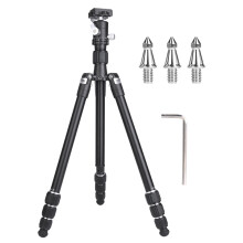 Aluminum Tripod For Dslr Camera And Cell Phones, 74Inch Adjustable Tripod With Quick Release Plate And Anti Skid Feet, Universal Mount Tripod For