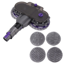 Cap de mop electric compatibil Dyson, înlocuitor, instrument de ștergere umedă și uscată multifuncțional, cu design de conectare rapidă, motor