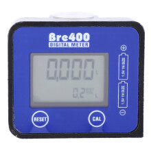 Medidor de flujo de combustible diésel de alta precisión con pantalla LCD. Medidor de agua de aleación de aluminio. Adecuado para líquidos de