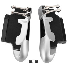 Controlador de juegos con almohadilla de silicona de alta sensibilidad, agarre estable y soporte plegable, compatible con tabletas de hasta 10 mm de
