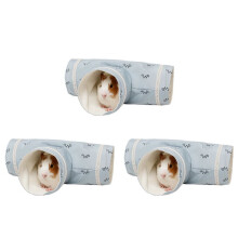 3X Chinchilla Guinea Pigs Tunnel Tube Hedgehogs Dutch Rats Hamsters Bearded Dragon Small Animal Pet Bed Toy