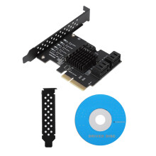 PCIe SATA III Controller-Erweiterungskarte, einfache Installation, ohne RAID-Unterstützung, Plug-and-Play-Funktionalität, SATA 6