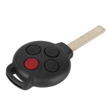Télécommande sans clé de haute qualité pour Smart 2005-2015. Coque de clé avec puce de sécurité, surface polie résistante aux rayures,