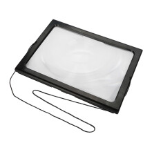 Ultrathin Hands-Free Reading Magnifier3X Full-Page Lens With LED Illumination Foldable Design For Books Newspapers Coupons Durable Material Design