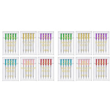6 Sizes Universal Sewing Machine Needles Regular Point Flat Shank Needle Compatible with for Singer ,Janome 60PCS
