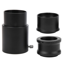 Justerbar avstandsteleskopadapter Zoombart bilde Astrofotograferingsverktøy Prime Focus Kompatibel med Sony NEX-kameraer Antireflekterende innervegg