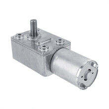 Moteur CC réversible 12 V à engrenage à vis sans fin autobloquant, faible régime, couple élevé, engrenages entièrement métalliques, arbre de