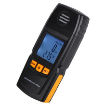 Professionele luchtkwaliteitsanalysator met LCD-digitaal scherm, detectie van vluchtige organische stoffen, formaldehydesensor en oplaadbare voeding.