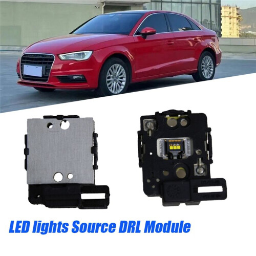 1Pair 6LED Daytime Running Lights Source DRL Module for  A3 S3 RS3 2013-2016 Car Headlights LED Boards Light Source 1