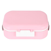 Miljövänlig bentobox med stor kapacitet, bärbar lunchboxorganisatör för matlagning, läckagesäker behållare med dubbelt lager, släta kanter,