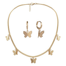 Minimalist Charm Butterfly Necklace Hypoallergenic Fashion Alloy Adjustable Extender Simple Design With Gift For Her On Special Occasions