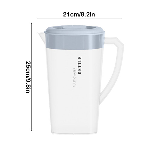 3L BPA-Free Plastic Pitcher with Lid Transparent 2
