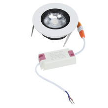 Tilpassbart omgivende LED-lys, 35 mm, valgbar fargetemperatur, støtter 90 graders folding og 360 graders rotasjon, rask varmespredning