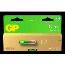 GP Ultra Alkaline AA baterie, 15AU/LR6, 12-bal