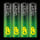 GP Ultra Plus Alkaline AAA Battery, 24AUP/LR03, 4-pack 1