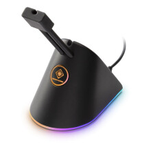 Deltaco Gaming RGB Mouse Bungee para cable de mouse - Negro/RGB