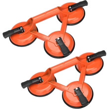 PACK 2 Ventosas para Vidrio Azulejos Cristal Mango Potente hasta 130kg Set de 2 Unidades — elevador ventosa