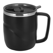 Experiență inovatoare de savurat, cană de călătorie din oțel inoxidabil de 400 ml cu gură anti-opărire prin apăsare, etanșă la scurgeri